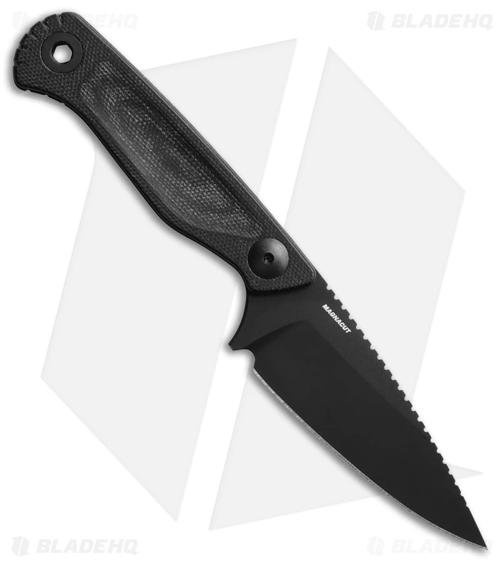 Benchmade Dacian Fixed Blade Knife Black Canvas Micarta (3.5" Cerakote) 203BK-02 4 Benchmade Dacian Fixed Blade Knife Black Canvas Micarta (3.5" Cerakote) 203BK-02 - Image 2