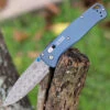 Benchmade Bugout Limited Blue Ti (3.24" Damasteel) 535-2204 -Benchmade Shop 535 2204.1 14217.1663614239