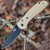 Benchmade Griptilian 551BKSN-S30V, 3.45" S30V Drop Point Black Plain Blade, Sand Color Noryl GTX Handle -Benchmade Shop 551bksn s30v.1 67371.1566586161