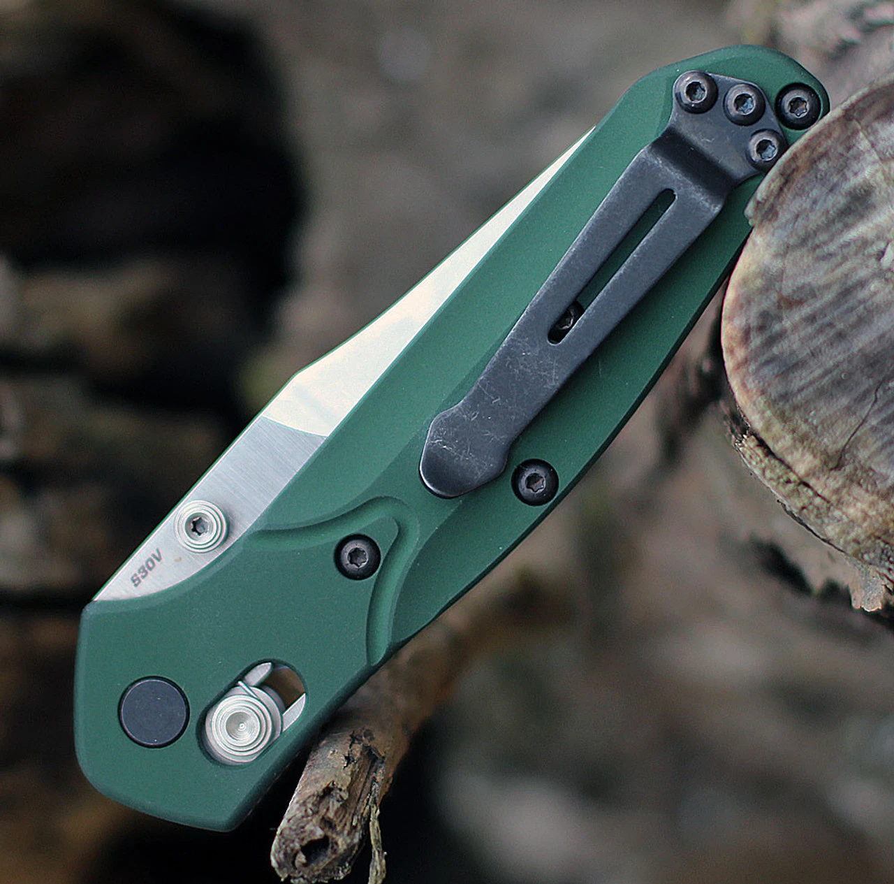 Benchmade Mini Osborne - Grn Alum (2.92" CPM-S30V) 945 6 Benchmade Mini Osborne - Grn Alum (2.92" CPM-S30V) 945 - Image 4