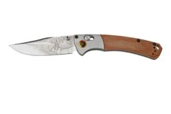 Benchmade Mini Crooked River Whitetail Limited Edition Artist Series 15085-2202, Hunting Pocket Knife, Casey Underwood Design