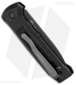 Benchmade 4400BK Casbah Automatic Knife Black Grivory (3.4" Black) -Benchmade Shop Benchmade 4400 Casbah Black Grivory Black 4400BK BHQ 51630 jr side large