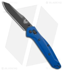 Benchmade 940 Osborne Zero Forks AXIS Lock Knife Blue G-10 (3.4" Black)