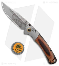 Benchmade Artist Series Mini Crooked River Elk AXIS Lock Knife (3.4" SW S30V) -Benchmade Shop Benchmade ARtist Series Mini Crooked River Knife Bull Elk BHQ 174396 jr bottlecap
