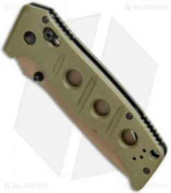 Benchmade Adamas AXIS Lock Knife Olive G-10 (3.8" FE) 275FE-2 -Benchmade Shop Benchmade Adamas AXIS Lock Olive G 10 FDE 275FE 2 BHQ 118562 jr spine