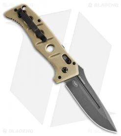 Benchmade Adamas Automatic Knife Desert Tan G-10 (3.8" Gray) 2750GY-3 -Benchmade Shop Benchmade Adamas Automatic Knife Desert Tan G 10 3.8 Gray 2750GY 3 BHQ 118566 LS Spine