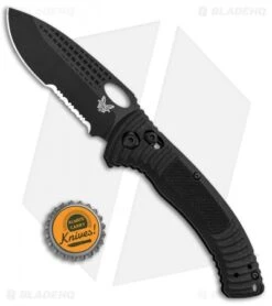 Benchmade Aileron AXIS Lock Knife Black G-10 (3.45" Black Serr) 737SBK -Benchmade Shop Benchmade Aileron AXIS Lock Black G 10 Black Serr 737SBK BHQ 88739 jr bottlecap