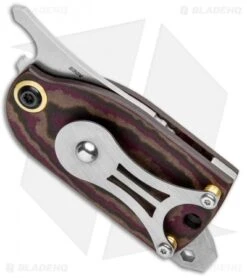 Benchmade Aller Fumée Friction Folder Knife Red Richlite (1.6" Satin) 381 8 Benchmade Aller Fumée Friction Folder Knife Red Richlite (1.6" Satin) 381 -Benchmade Shop Benchmade Aller Fumee Friction Red Richlite Satin 381 BHQ 103602 jr side