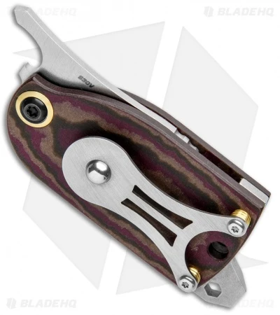 Benchmade Aller Fumée Friction Folder Knife Red Richlite (1.6" Satin) 381 5 Benchmade Aller Fumée Friction Folder Knife Red Richlite (1.6" Satin) 381 - Image 3