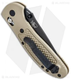 Benchmade American Sniper Griptilian AXIS Lock Knife Sand (3.45" Black) -Benchmade Shop Benchmade American Sniper Griptilian AXIS Lock Sand Black 551BKSN AS BHQ 75450 jr side