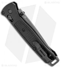 Benchmade Bailout AXIS Lock Knife Black Grivory (3.38" Gray Serr) 537SGY 9 Benchmade Bailout AXIS Lock Knife Black Grivory (3.38" Gray Serr) 537SGY -Benchmade Shop Benchmade Bailout AXIS Lock Black Grivory Gray Serr 537SGY BHQ 96361 jr side