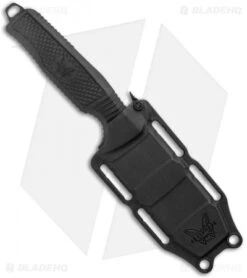 Benchmade H2O Fixed Blade Dive Knife Black Santoprene (3.5" Black Serr) 9 Benchmade H2O Fixed Blade Dive Knife Black Santoprene (3.5" Black Serr) -Benchmade Shop Benchmade Black Fixed Blade Dive Knife 112SBK BLK Black Serr BHQ 123886 jr sheath 1