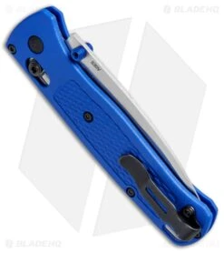 Benchmade Bugout AXIS Lock Knife Blue (3.24" Satin) 535 -Benchmade Shop Benchmade Bugout AXIS Blue Satin 535 BHQ 74149 jr side large