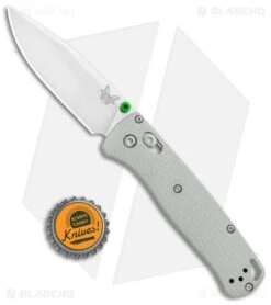 Benchmade Bugout Gray G-10 AXIS Lock Knife (3.2" Satin 20CV) 535-2002 -Benchmade Shop Benchmade Bugout AXIS Lock Gray G 10 Satin BHQ 114143 jr bottlecap large