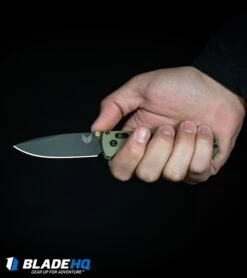 Benchmade Bugout AXIS Lock Knife Blue (3.24" Satin) 535 -Benchmade Shop Benchmade Bugout AXIS Lock Knife Ranger Green Gray 535GRY 1 BHQ 83828 kp in hand web large