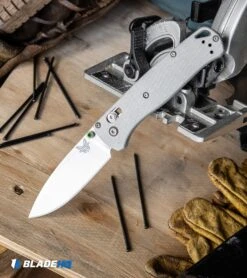 Benchmade Bugout Gray G-10 AXIS Lock Knife (3.2" Satin 20CV) 535-2002 -Benchmade Shop Benchmade Bugout Gray G10 AXIS Lock Knife Satin 20CV 535 2002 BHQ 114143 kp job site web large