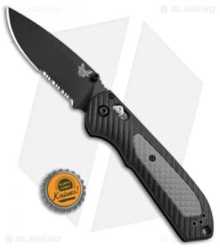 Benchmade Freek AXIS Lock Knife Black/Gray (3.6" Black Serr) 560SBK 9 Benchmade Freek AXIS Lock Knife Black/Gray (3.6" Black Serr) 560SBK -Benchmade Shop Benchmade Freek AXIS Black Gray Black Serr 560SBK BHQ 51606 jr bottlecap 2