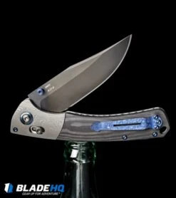 Benchmade Gold Class Crooked River AXIS Lock Knife Carbon Fiber (4" Black DLC) -Benchmade Shop Benchmade Gold Class Crooked River AXIS Lock Knife Carbon Fiber Black DLC BHQ 101624 kp black bottle back web