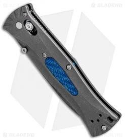 Benchmade Gold Class Pardue Knife W/Blue Twill G-10 (3.25" Acid SW) 531-132 -Benchmade Shop Benchmade Gold Class Pardue Blue Twill G 10 Acid SW 531 132 BHQ 20296 jr spine