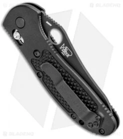Benchmade Griptilian AXIS Lock Knife Black (3.45" Black Serr) 550SBK-S30V -Benchmade Shop Benchmade Griptilian AXIS Lock Black Black Serr 550SBK S30V BHQ 4017 jr side