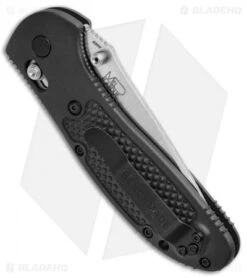 Benchmade Griptilian AXIS Lock Knife (3.45" Satin Serr) 551S-S30V -Benchmade Shop Benchmade Griptilian AXIS Lock Black Satin Serr 551S S30V BHQ 3332 jr side