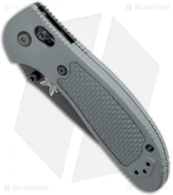 Benchmade Griptilian AXIS Lock Knife Gray (3.45" Black Serr) 551SBKGRY-S30V -Benchmade Shop Benchmade Griptilian AXIS Lock Gray G 10 Black Serr 551SBKGRY S30V BHQ 123894 jr spine