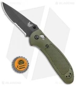 Benchmade Griptilian AXIS Lock Knife Olive Drab (3.45" Black Serr) 551SBKOD-S30V -Benchmade Shop Benchmade Griptilian AXIS Lock Olive Drab Black Serr 551SBKOD S30V BHQ 3335 jr bottlecap
