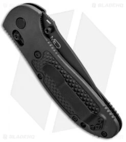 Benchmade Griptilian Tanto AXIS Lock Knife Black (3.45" Black Serr) 553SBK-S30V -Benchmade Shop Benchmade Griptilian Tanto AXIS Lock Black Black Serr 553SBK S30V BHQ 0422 jr side