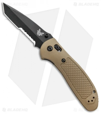 Benchmade Griptilian Tanto Knife Sand (3.45" Black Serr) 553SBKSN-154CM 3 Benchmade Griptilian Tanto Knife Sand (3.45" Black Serr) 553SBKSN-154CM