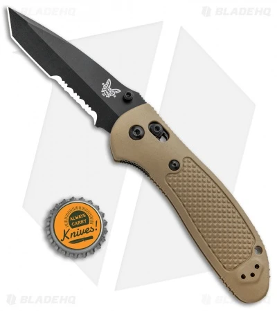 Benchmade Griptilian Tanto Knife Sand (3.45" Black Serr) 553SBKSN-154CM 5 Benchmade Griptilian Tanto Knife Sand (3.45" Black Serr) 553SBKSN-154CM - Image 3