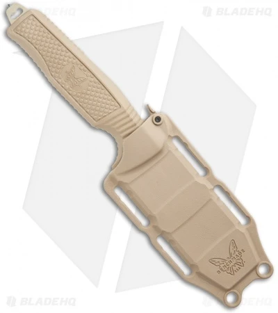 Benchmade H2O Fixed Blade Dive Knife Tan Santoprene (3.5" Tan Serr) 5 Benchmade H2O Fixed Blade Dive Knife Tan Santoprene (3.5" Tan Serr) - Image 3