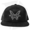 Benchmade Knives Snap Back Mesh 7 Panel Hat W/ Embroidered Logo - Black 1 Benchmade Knives Snap Back Mesh 7 Panel Hat W/ Embroidered Logo - Black -Benchmade Shop Benchmade Knives Snap Back Mesh 7 Panel Hat Leather Logo Black BHQ 123100 jr