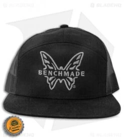 Benchmade Knives Snap Back Mesh 7 Panel Hat W/ Embroidered Logo - Black 9 Benchmade Knives Snap Back Mesh 7 Panel Hat W/ Embroidered Logo - Black -Benchmade Shop Benchmade Knives Snap Back Mesh 7 Panel Hat Leather Logo Black BHQ 123100 jr bottlecap