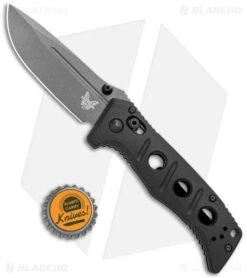 Benchmade Mini Adamas AXIS Lock Knife Black G-10 (3.3" Gray) 273GY-1 -Benchmade Shop Benchmade Mini Adamas AXIS Lock Black G 10 Gray Tungsten BHQ 118564 jr bottlecap large
