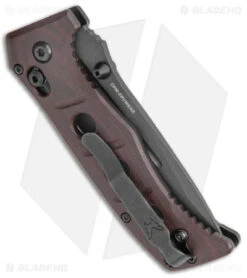 Benchmade Mini Adamas AXIS Lock Knife Burgundy Micarta (3.3" Black) 273BK-2201 -Benchmade Shop Benchmade Mini Adamas AXIS Lock Burgundy Red Micarta Black 273BK 2201 BHQ 137347 jr side