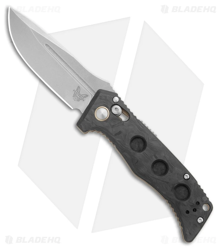 Benchmade Mini Auto Adamas AXIS Lock Knife Black Carbon Fiber (3.25" SW) 2730-03 3 Benchmade Mini Auto Adamas AXIS Lock Knife Black Carbon Fiber (3.25" SW) 2730-03