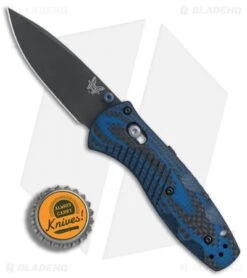Benchmade Mini Barrage AXIS-Assist Forum Knife Blue G10/CF (Black M390) 586-1701 -Benchmade Shop Benchmade Mini Barrage Forum BHQ 79854 er bottlecap