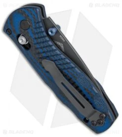Benchmade Mini Barrage AXIS-Assist Forum Knife Blue G10/CF (Black M390) 586-1701 -Benchmade Shop Benchmade Mini Barrage Forum BHQ 79854 er side