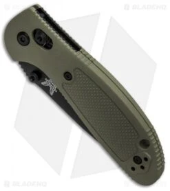 Benchmade Mini Griptilian AXIS Lock Knife Olive Drab (2.91" Black) 556BKOD-154CM -Benchmade Shop Benchmade Mini Griptilian AXIS Lock Olive Drab Black 556BKOD S30V BHQ 6217 jr spine