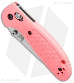 Benchmade Mini Griptilian AXIS Lock Knife Pink (2.91" Satin Serr) 556S-PNK-S30V -Benchmade Shop Benchmade Mini Griptilian AXIS Lock Pink Satin Serr 556S PNK S30V BHQ 3909 jr spine
