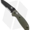 Benchmade Mini Griptilian OD Green Tanto Knife (2.91" Black Serr) 557SBKOD -Benchmade Shop Benchmade Mini Griptilian AXIS OD Green Tanto Black Serr 557SBKOD BHQ 112500 jr