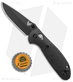 Benchmade Mini Griptilian AXIS Lock Knife Black (2.91" Black) D2 -Benchmade Shop Benchmade Mini Griptilian Manual Axis Lock D2 Black Black 556BKD2 BHQ 98823 jr bottlecap