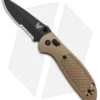 Benchmade Mini Griptilian AXIS Lock Knife Sand (2.91" Black Serr) D2 -Benchmade Shop Benchmade Mini Griptilian Manual Axis Lock D2 Tan Black 556SBKSND2 1402 BHQ 98827 jr