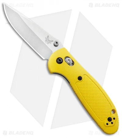 Benchmade Mini Griptilian Knife Yellow (2.91" Satin) 556-YEL-S30V 3 Benchmade Mini Griptilian Knife Yellow (2.91" Satin) 556-YEL-S30V
