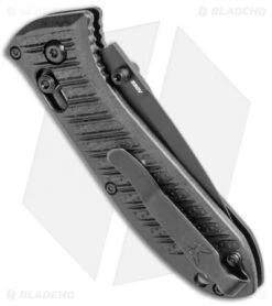 Benchmade Mini Presidio II AXIS Lock Knife Black CF-Eliteâ¢ (3.2" Black) 575BK-1 -Benchmade Shop Benchmade Mini Presido II AXIS Lock CF Elite Black 575BK 1 BHQ 104901 jr side