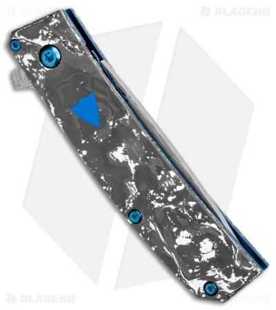 Benchmade Oeser Tengu Flipper Knife White/Black CF (2.8" Damasteel) 601-211 5 Benchmade Oeser Tengu Flipper Knife White/Black CF (2.8" Damasteel) 601-211 - Image 3