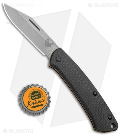 Benchmade Proper Clip Point Slip Joint Knife Carbon Fiber/FDE (2.8" SW) 318-2 6 Benchmade Proper Clip Point Slip Joint Knife Carbon Fiber/FDE (2.8" SW) 318-2 - Image 4