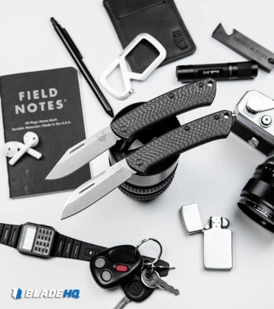 Benchmade Proper Clip Point Slip Joint Knife Carbon Fiber/FDE (2.8" SW) 318-2 8 Benchmade Proper Clip Point Slip Joint Knife Carbon Fiber/FDE (2.8" SW) 318-2 - Image 6