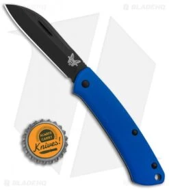 Benchmade Proper Slip Joint Knife Blue G-10 (2.8" Black) 319DLC-1801 -Benchmade Shop Benchmade Proper SJ Blue G 10 Black 319DLC 1801 BHQ 83445 jr bottlecap