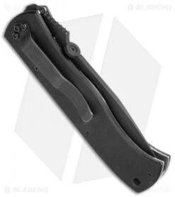 Rare Benchmade 970SBT Emerson CQC7 Liner Lock Knife (3.25" Black Serr) -Benchmade Shop Benchmade Rare Emerson CQC7 LL Black Serr 970SBT BHQ 35740 jr side